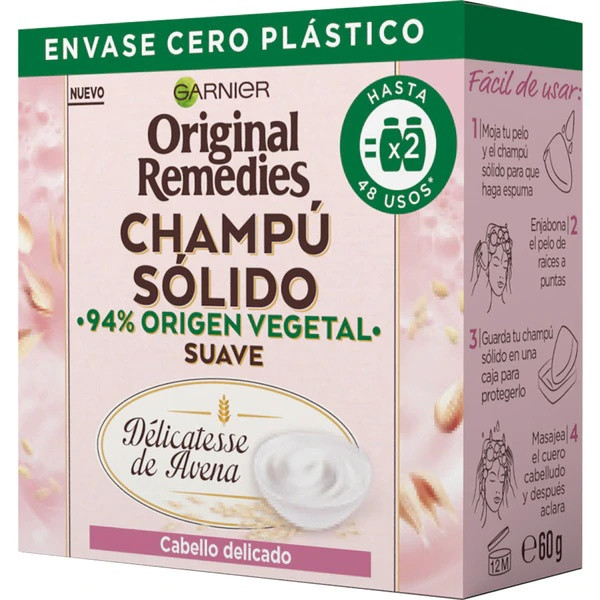 Champú Sólido Délicatesse Avena de Original Remedies (3,94 €)